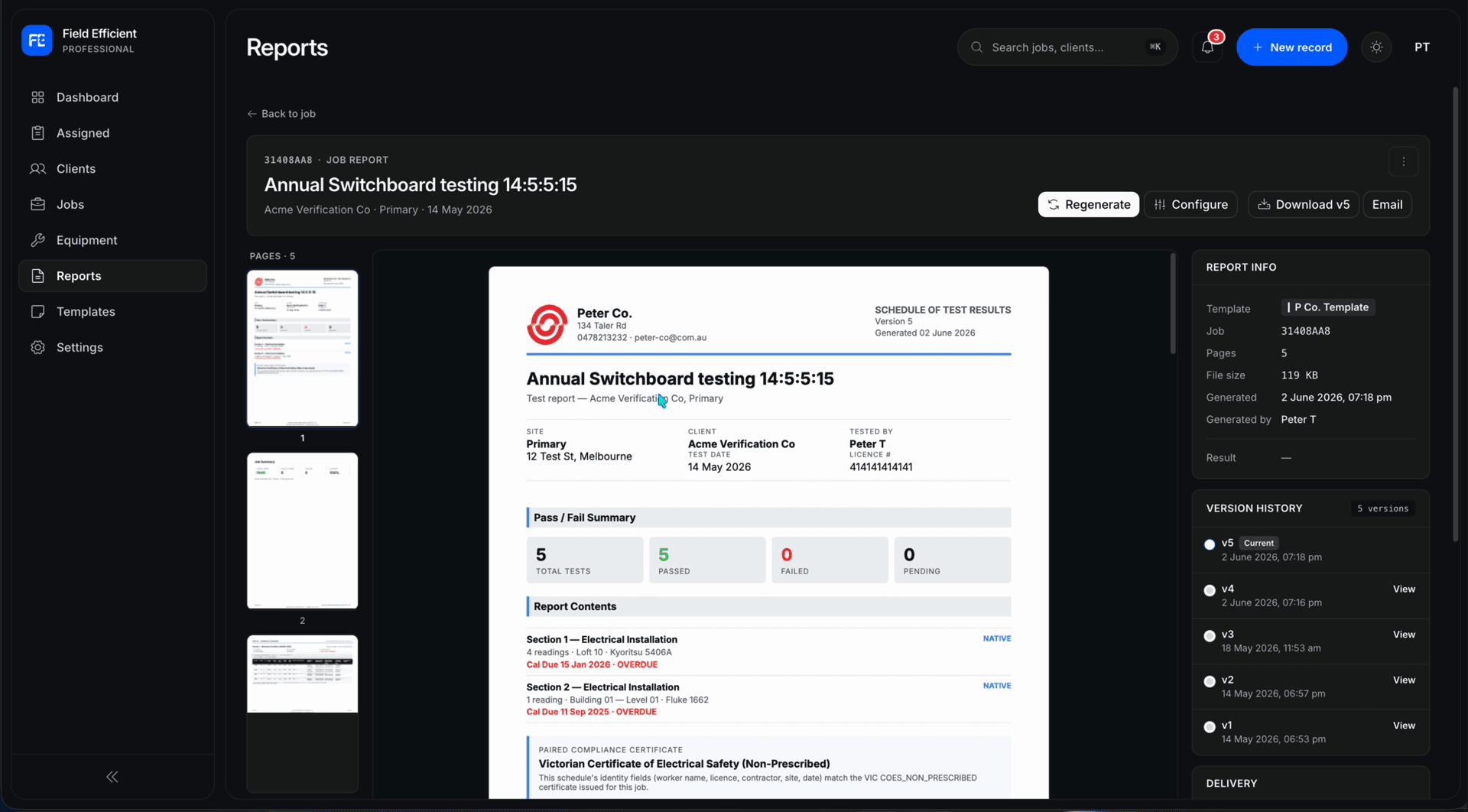 Template builder & branded PDF